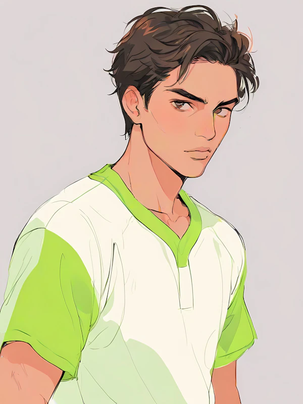 Stylized Young Man