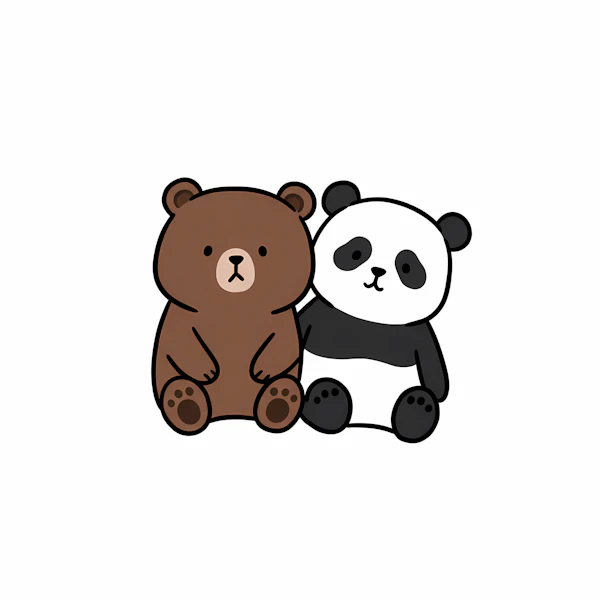 Friendly Cartoon Bears