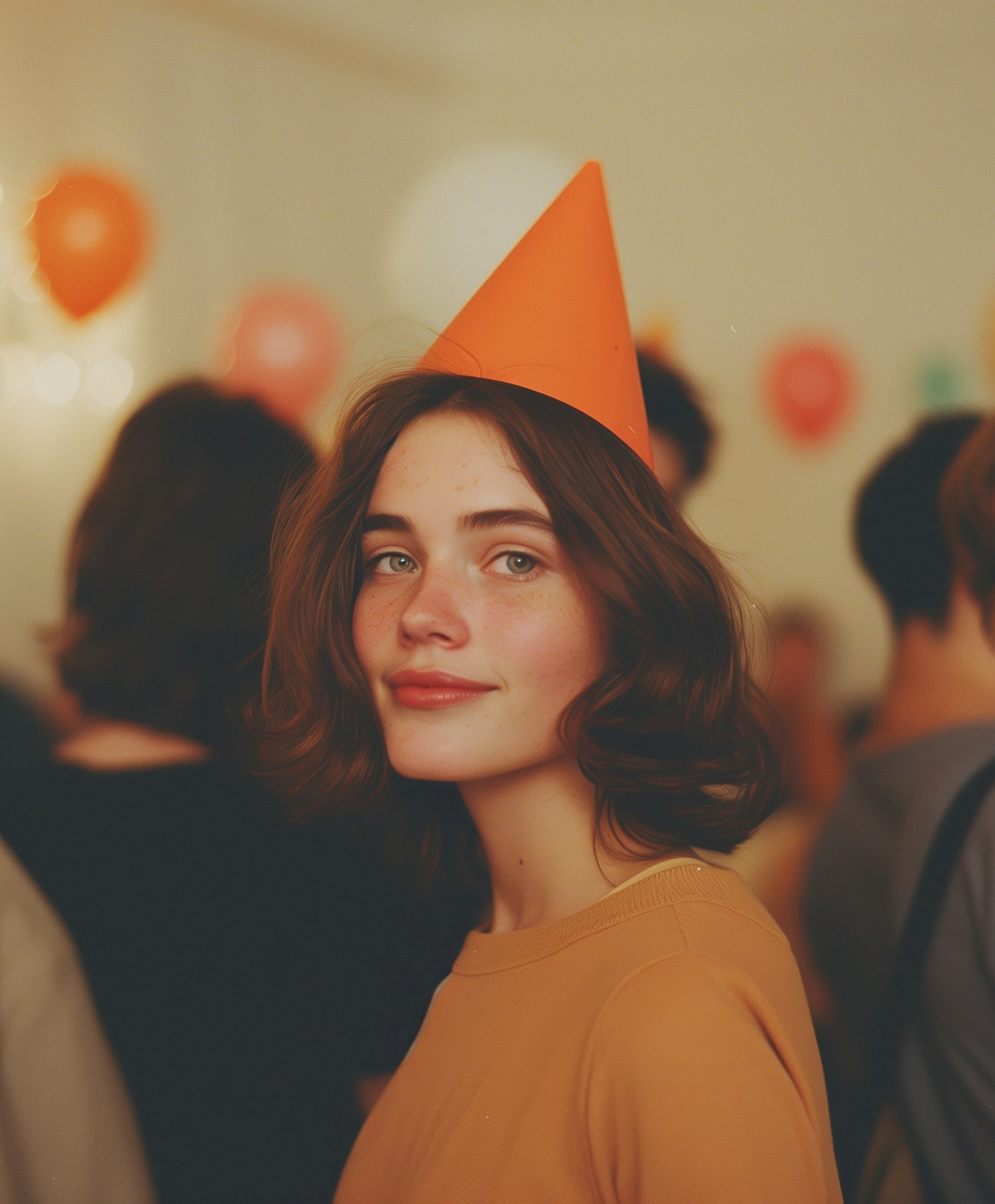 Festive Gathering with Young Woman