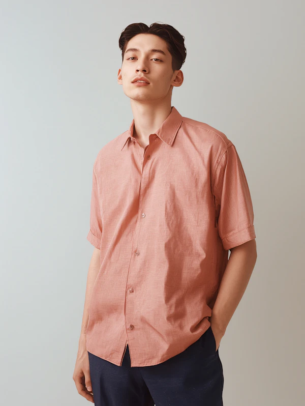 Man in Pink Shirt