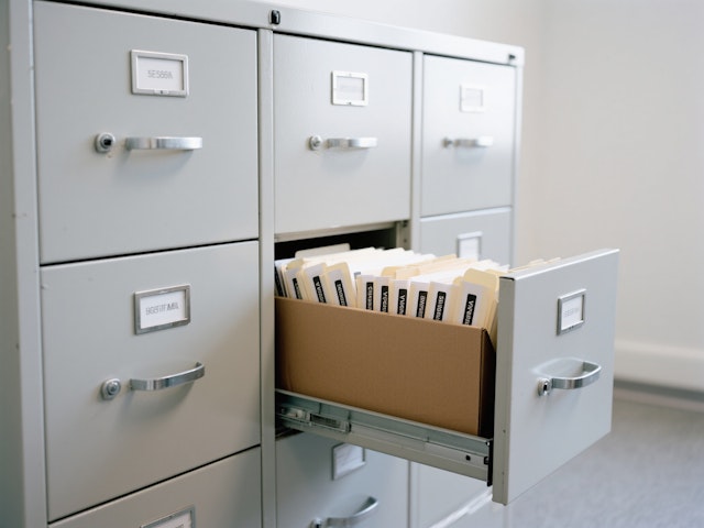 Organized Filing Cabinets