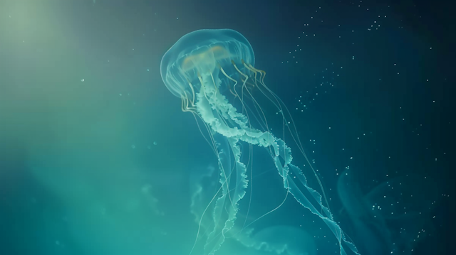 Graceful Jellyfish in Aquatic Environment