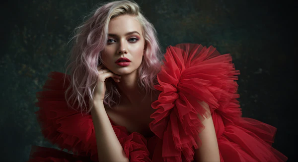 Elegant Red Portrait