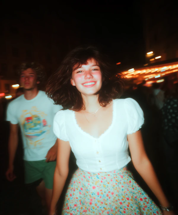 Cheerful Night Scene