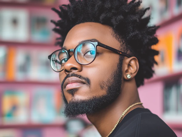 Stylish Portrait with Glasses