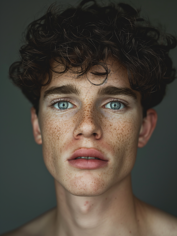 Striking Blue Eyes Portrait