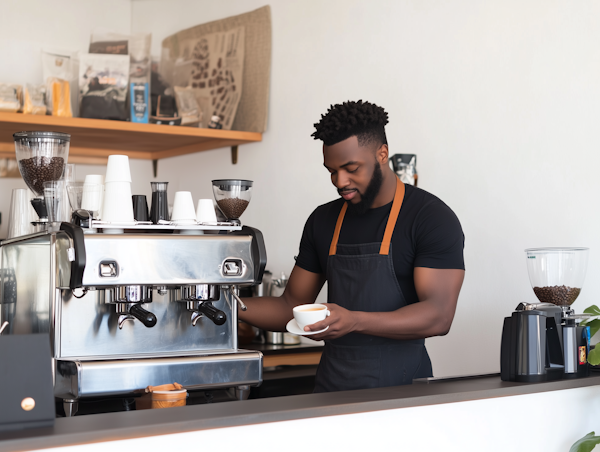 Barista Preparing Coffee