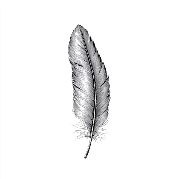 Intricate Feather Art
