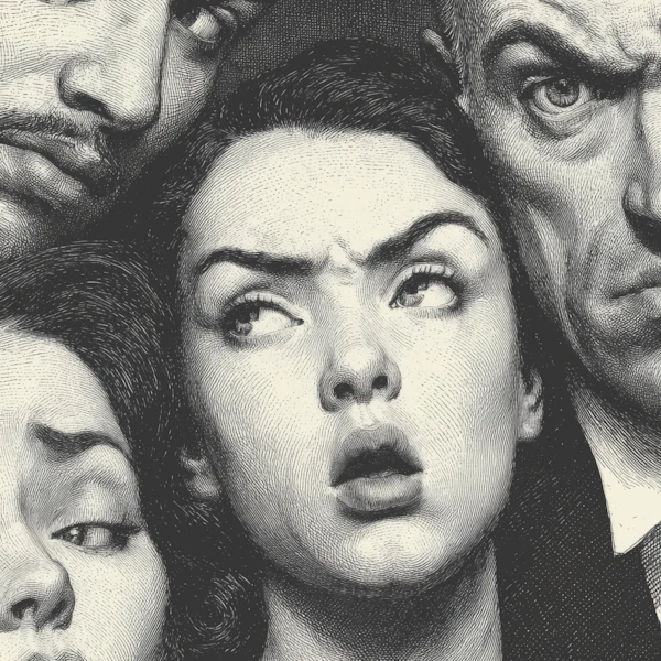 Emotive Faces Illustration