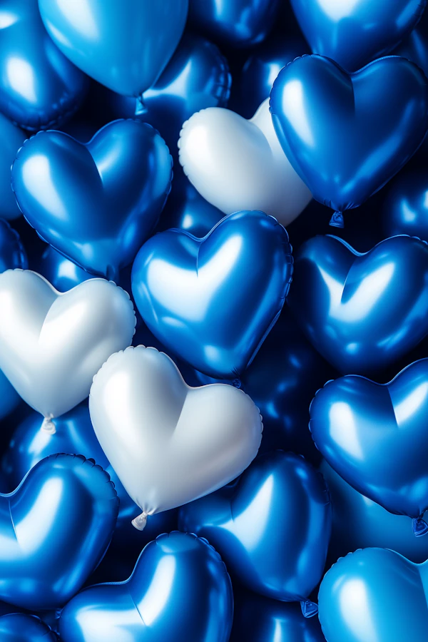 Heart Balloons Display