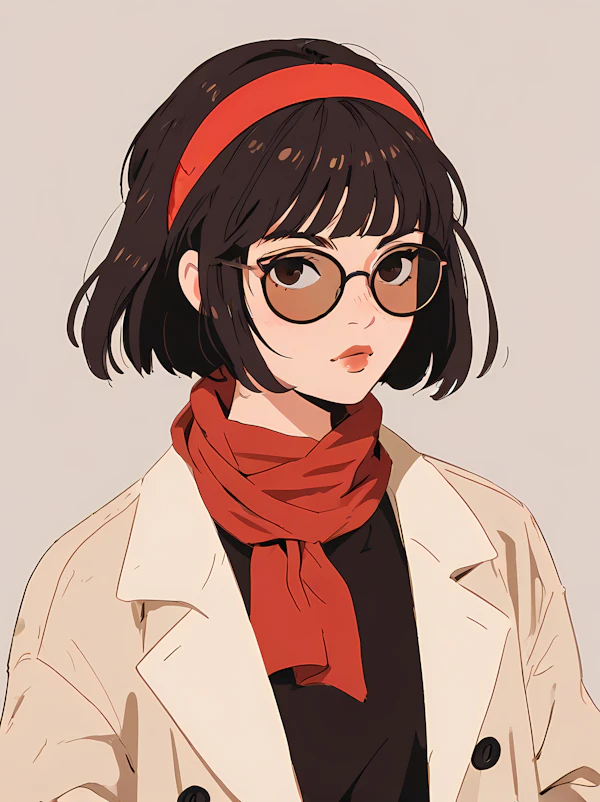 Anime-Style Woman