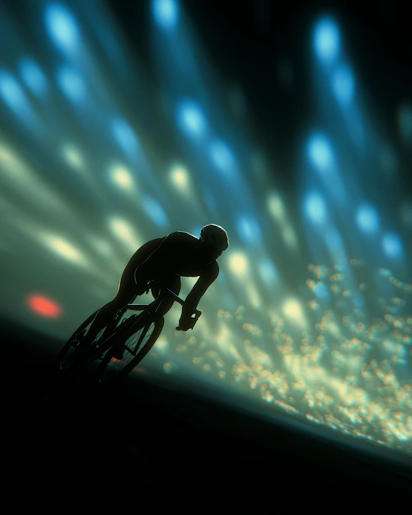 Cyclist in Motion
