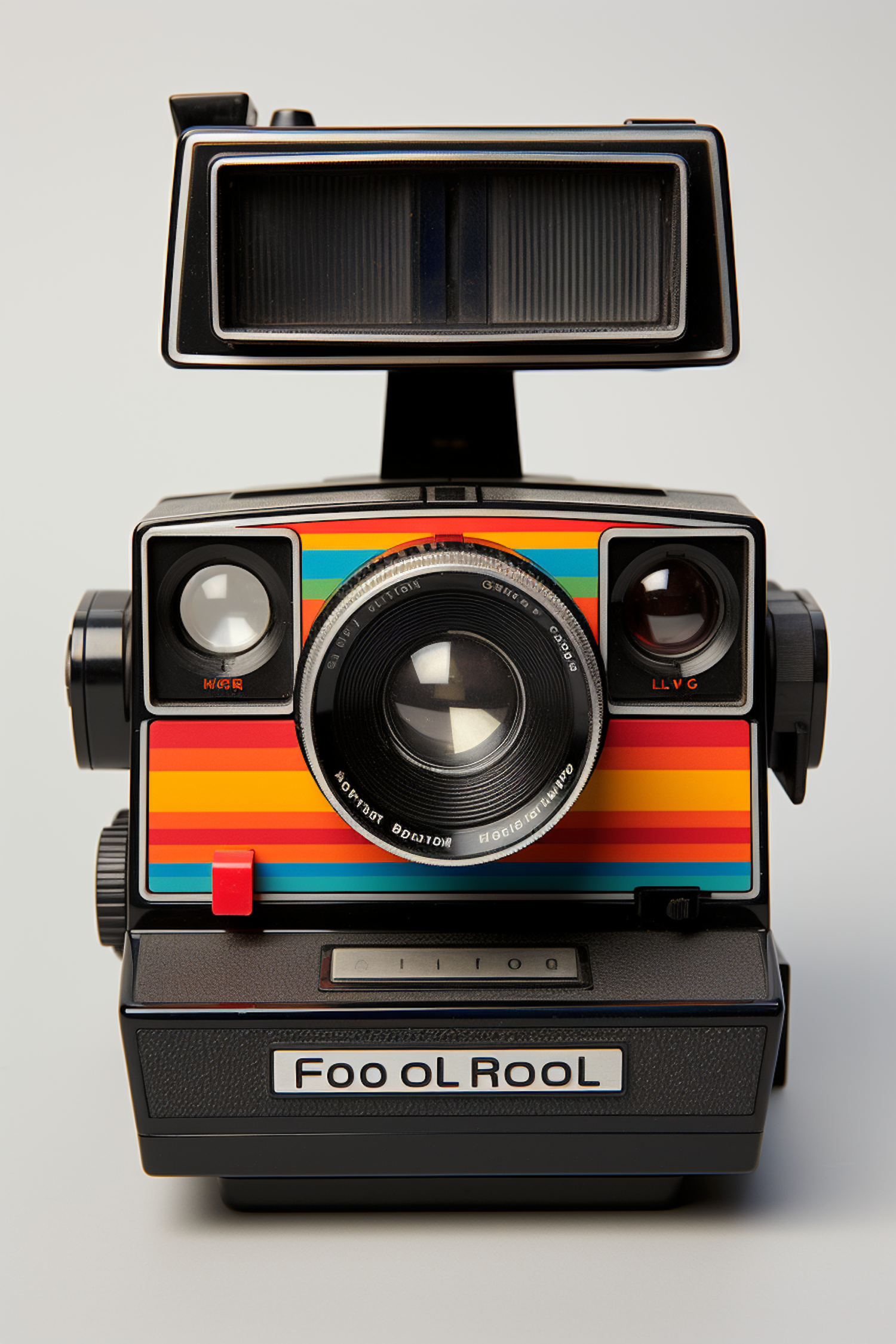Vintage Rainbow Stripe Camera