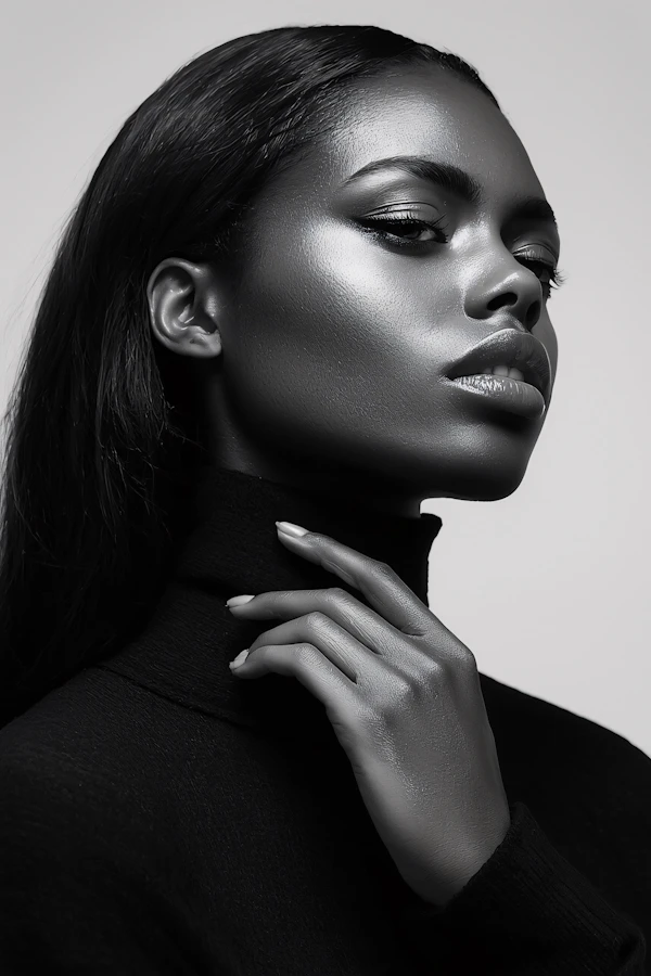 Elegant Monochrome Portrait