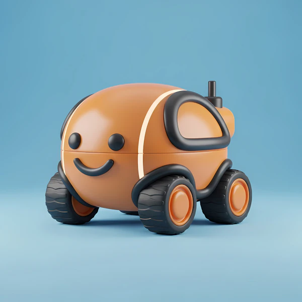 Friendly Orange Robot