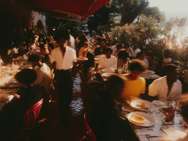 Outdoor Dining Scene