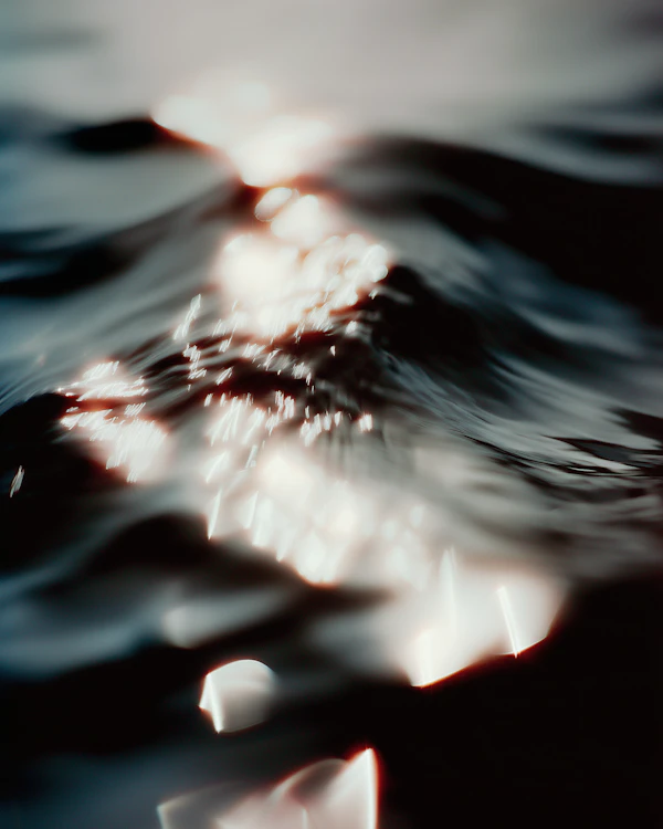 Golden Light on Waves