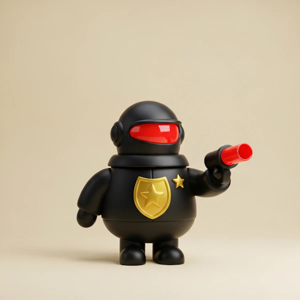 Futuristic Toy Officer