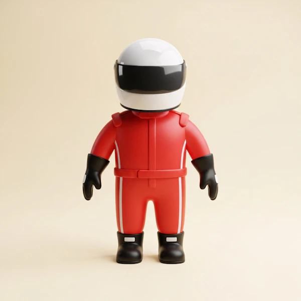 Stylized Racer Figure