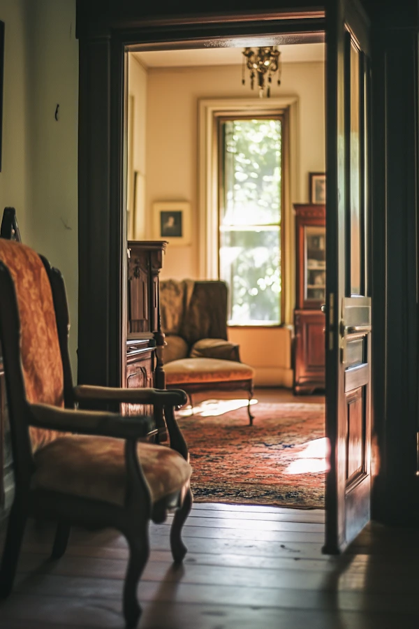 Cozy Interior with Vintage Armchair