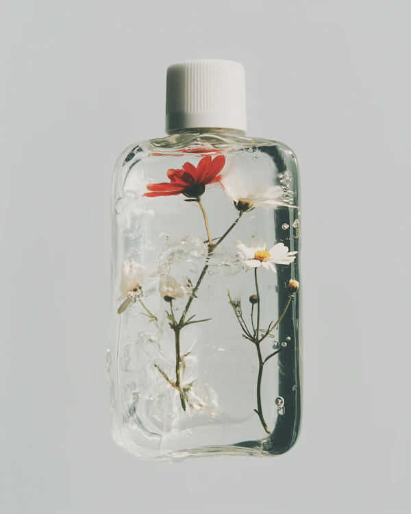 Floral Bottle Art