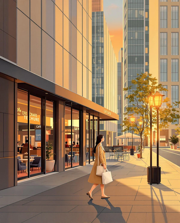 Golden Hour Cityscape
