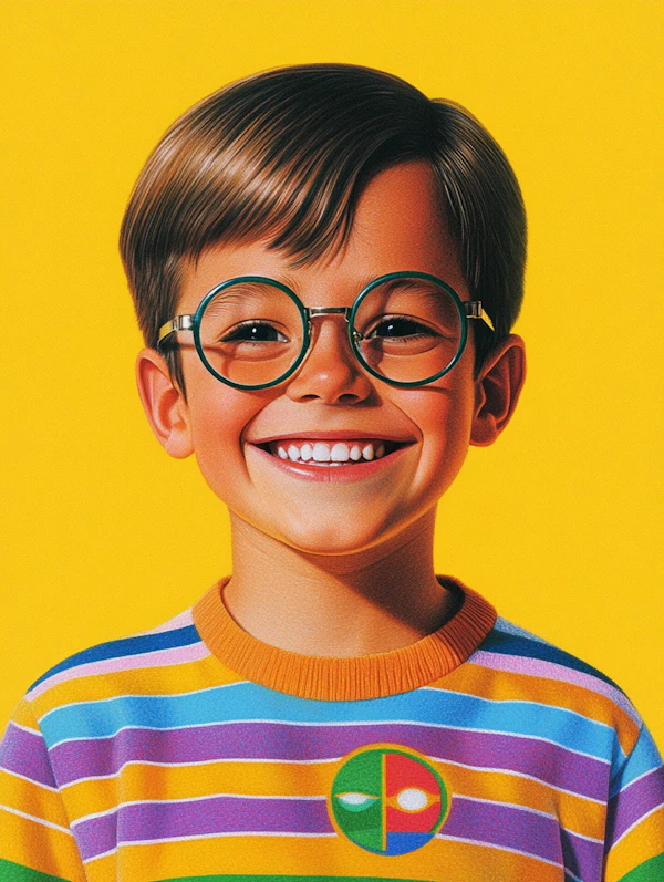 Cheerful Boy Portrait