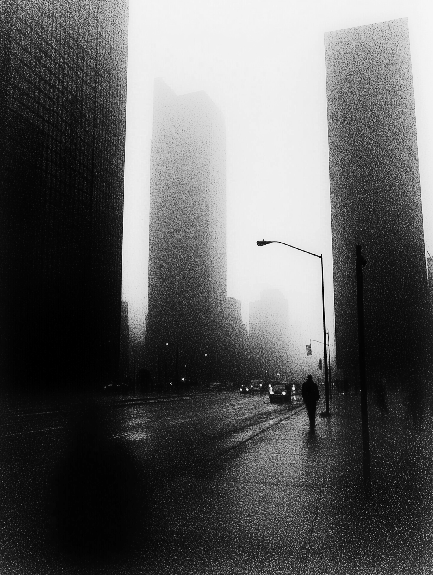 Foggy Urban Scene