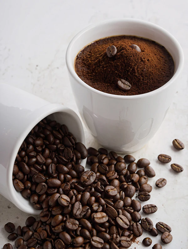 Coffee Beans and Cups
