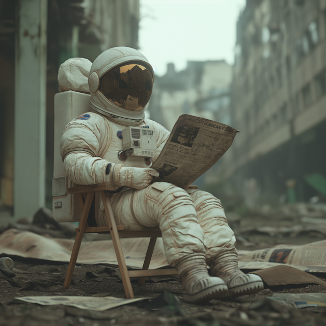 Astronaut in Urban Decay