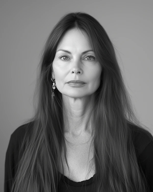 Portrait of a Woman with Long Hair
