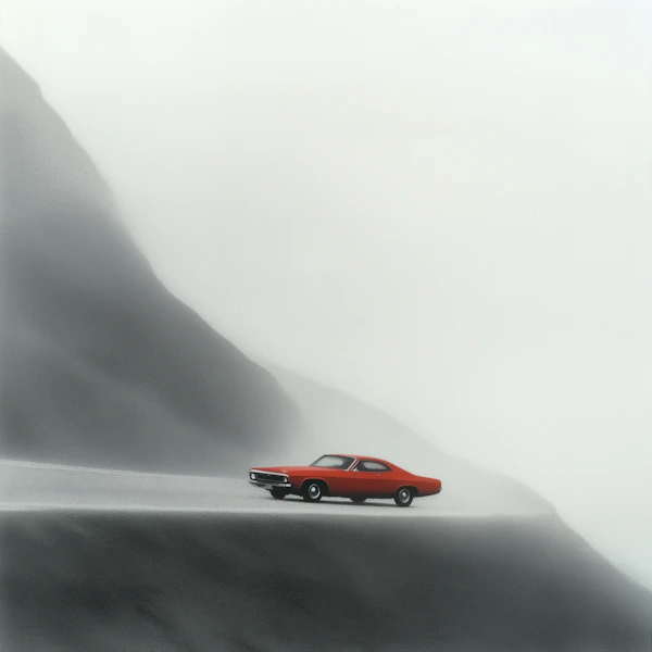 Red Classic Car Drive