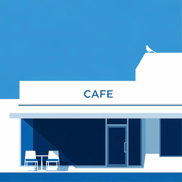 Modern Cafe Illustration