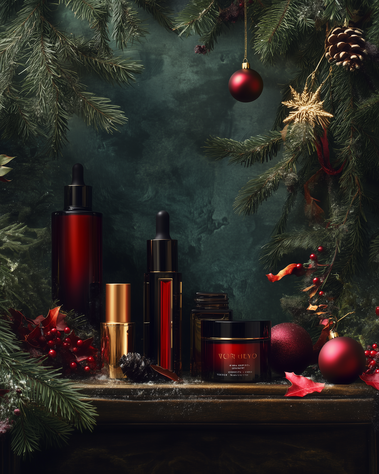 Festive Cosmetic Arrangement