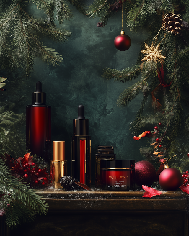 Festive Cosmetic Arrangement