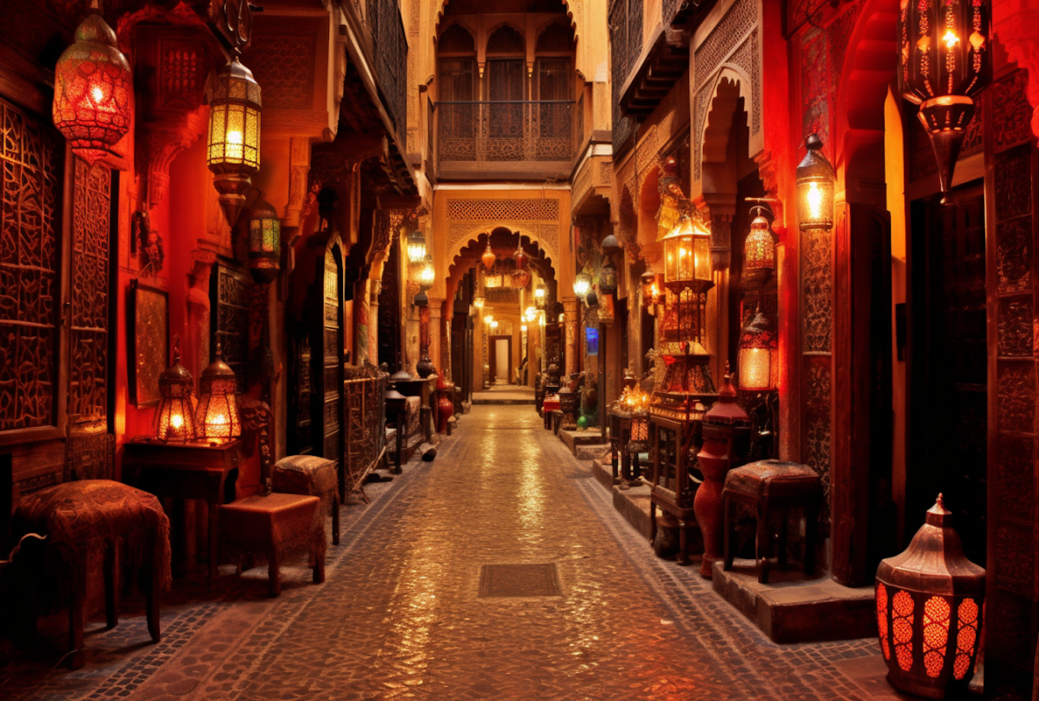 Traditional Moroccan Style Indoor Alley