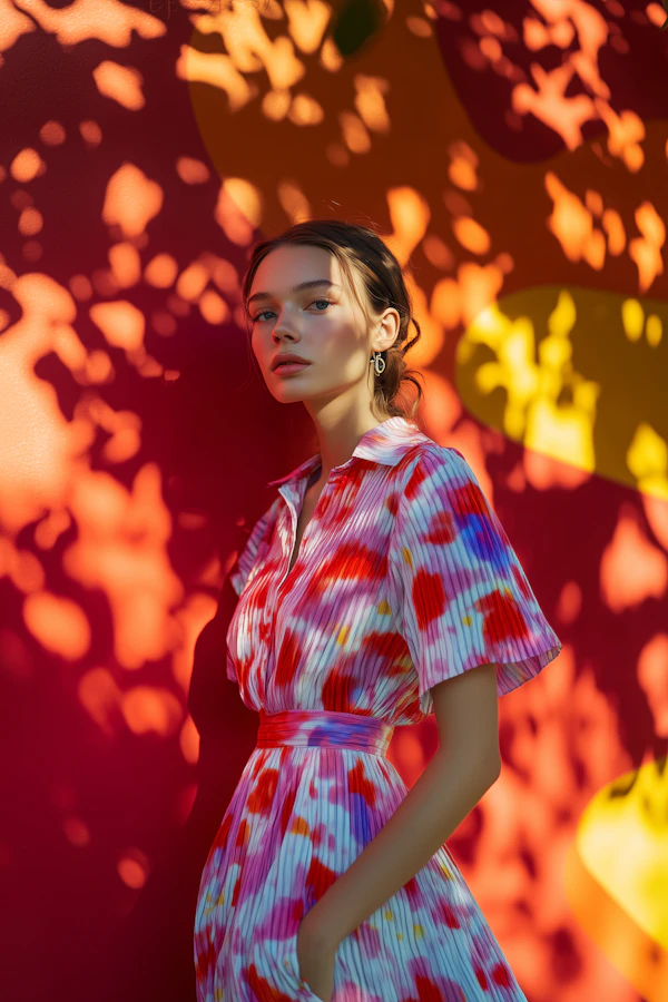 Woman in Vibrant Light