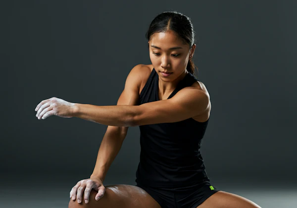 Athletic Woman Stretching