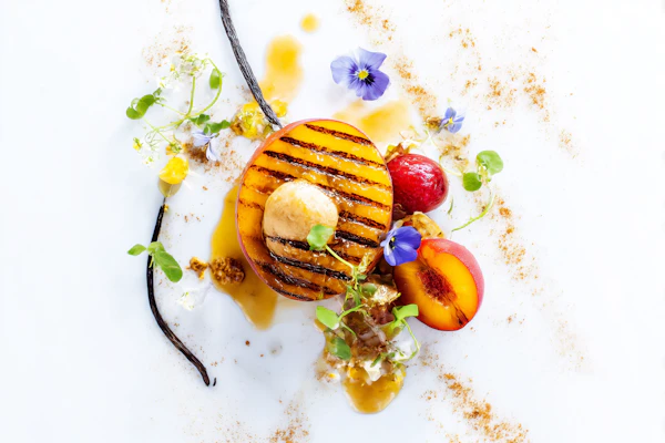 Grilled Peach Dessert