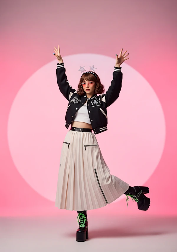Stylish Pose in Pink