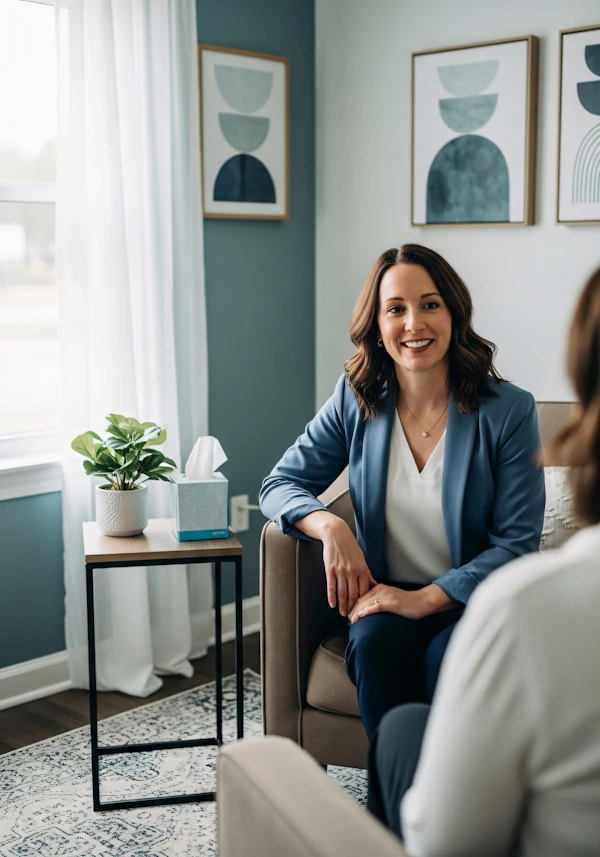 Woman in Cozy Room