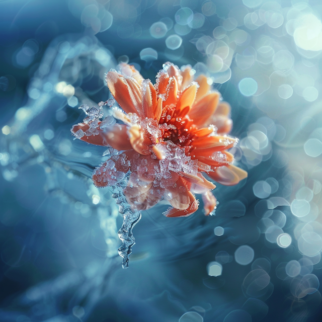 Frosted Orange Flower