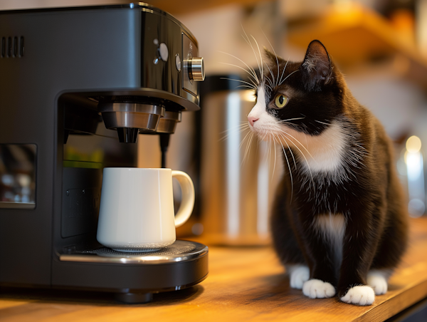 Cat and Coffee Machine