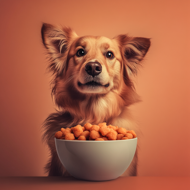 Dog with Snacks