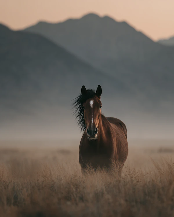 Majestic Horse in Field