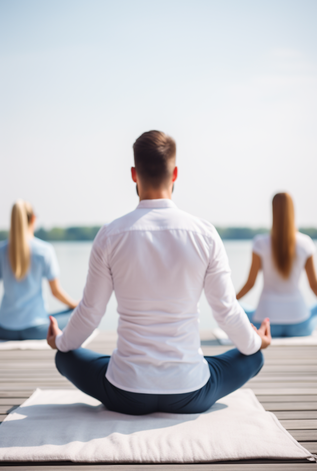 Tranquil Trio in Meditation