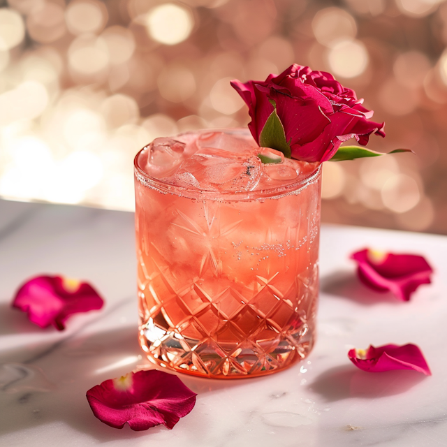 Elegant Pink Cocktail