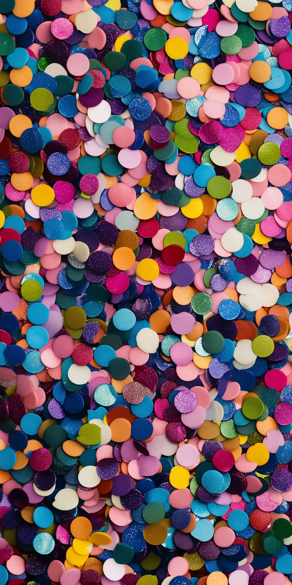 Colorful Confetti Close-Up