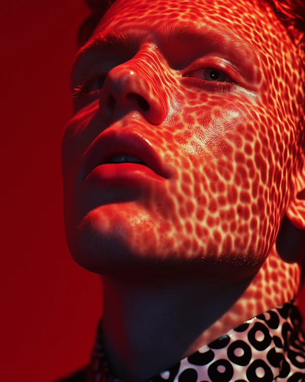 Surreal Red Portrait