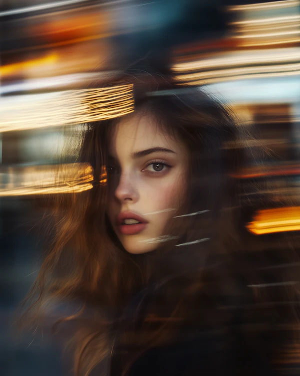 Contemplative Woman in Warm Light